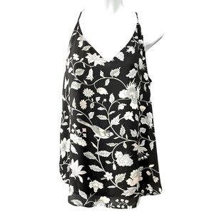 LOFT Grey Floral Birdie Camisole